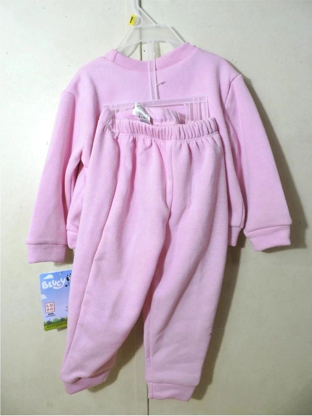 Kids Pink Fleece Jogging Set size 18 months